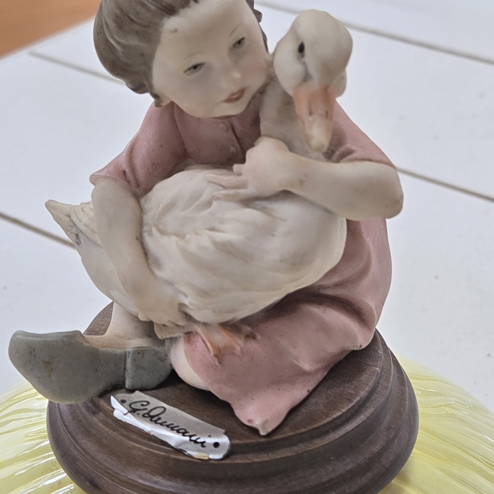 Giuseppe Armani Girl with Goose figurine
